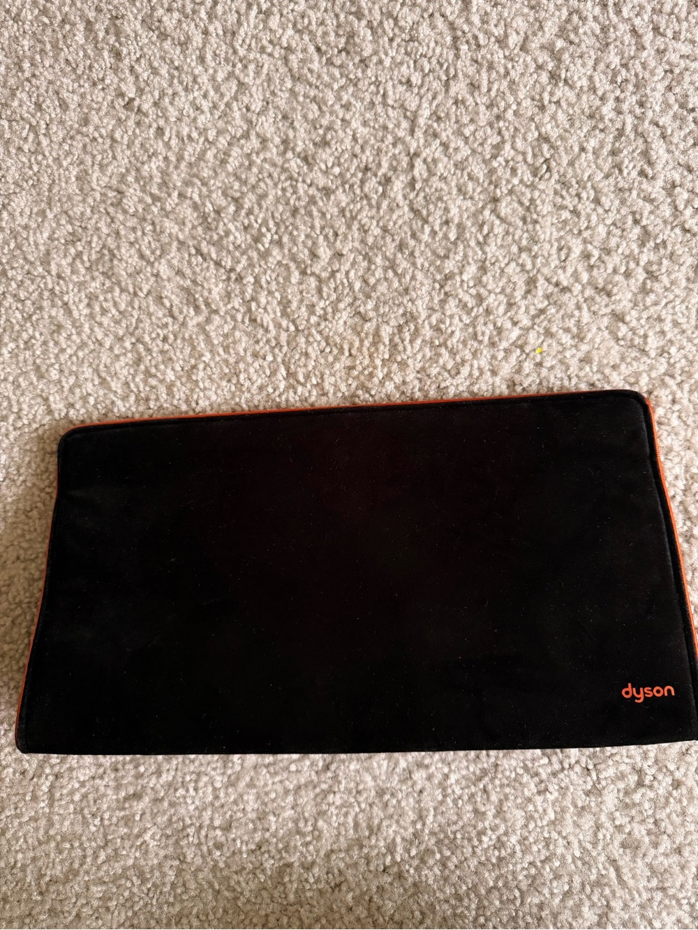 Dyson Black Pouch with Orange Trim and Logo